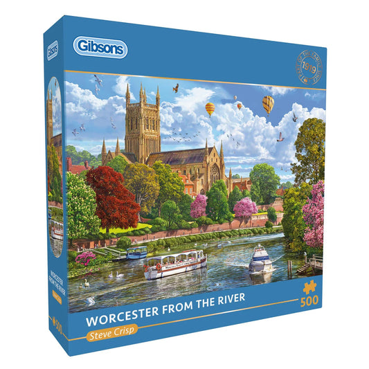 Gibsons Games Worcester From The River 500 Piece Jigsaw Puzzle Toy G3181