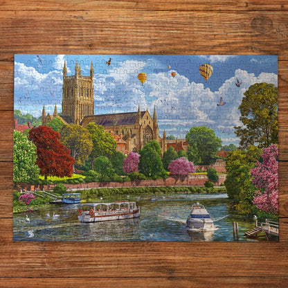 Gibsons Games Worcester From The River 500 Piece Jigsaw Puzzle Toy G3181