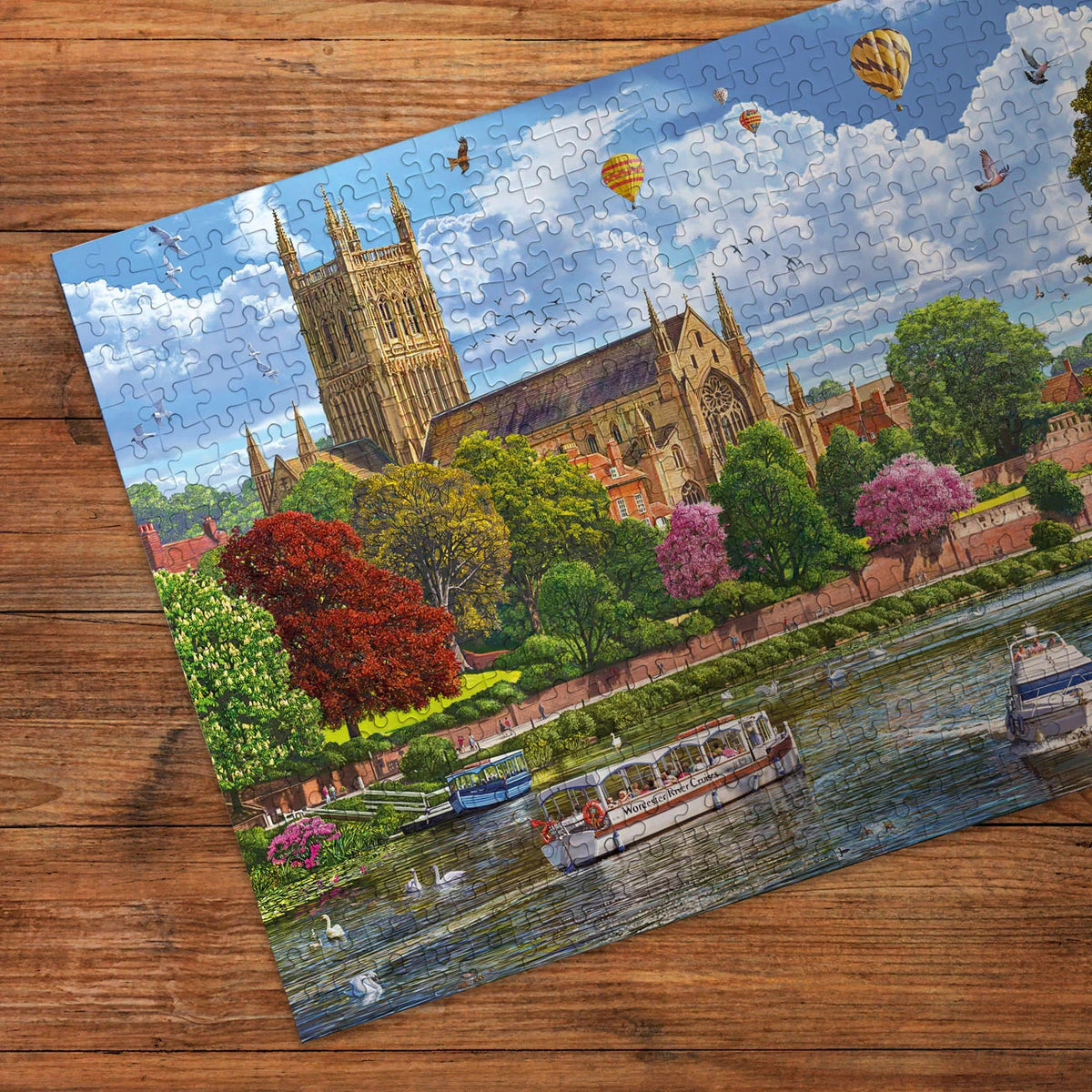 Gibsons Games Worcester From The River 500 Piece Jigsaw Puzzle Toy G3181
