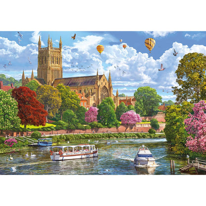 Gibsons Games Worcester From The River 500 Piece Jigsaw Puzzle Toy G3181