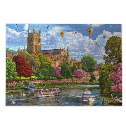 Gibsons Games Worcester From The River 500 Piece Jigsaw Puzzle Toy G3181