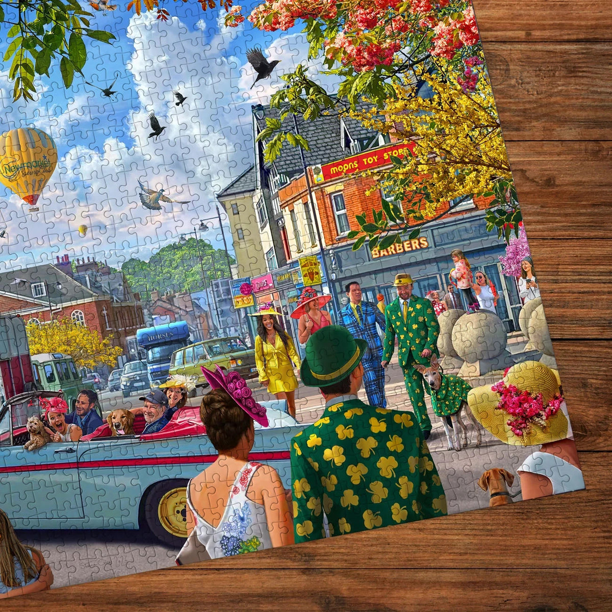 Gibsons Games Off To The Races At Newmarket 1000 Piece Jigsaw Puzzle Toys G6485