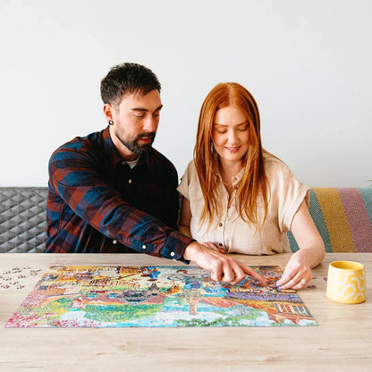 Gibsons Games Off To The Races At Newmarket 1000 Piece Jigsaw Puzzle Toys G6485