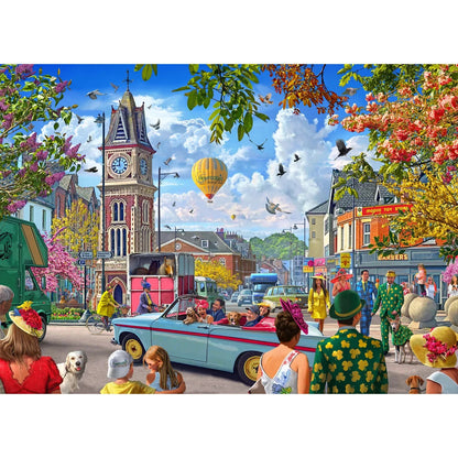 Gibsons Games Off To The Races At Newmarket 1000 Piece Jigsaw Puzzle Toys G6485