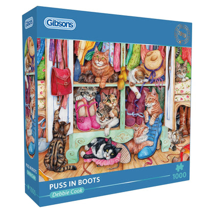 Gibsons Games Puss In Boots 1000 Piece Jigsaw Puzzle Toys G6472