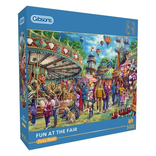 Gibsons Games Fun At The Fair 500 Piece Jigsaw Puzzle Toys G3179