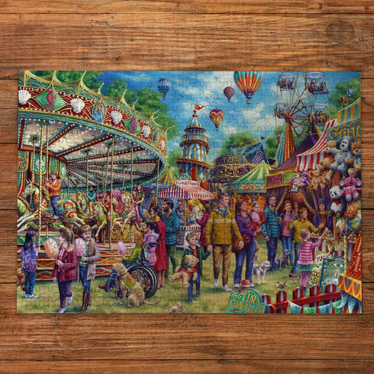 Gibsons Games Fun At The Fair 500 Piece Jigsaw Puzzle Toys G3179
