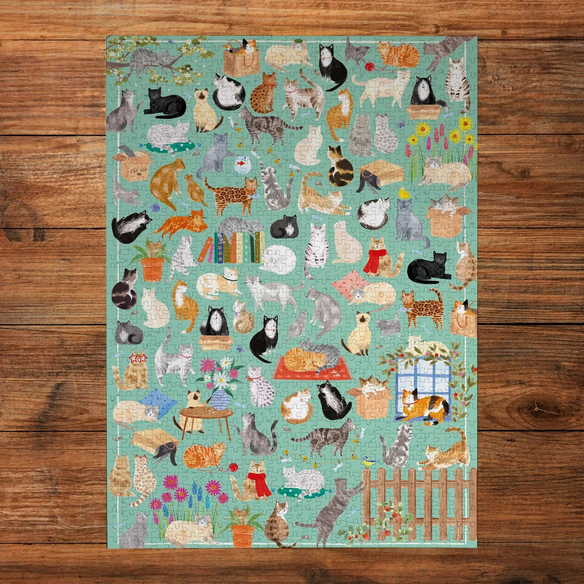 Gibsons Games Art File: It's A Cat's Life 1000 Piece Jigsaw Puzzle Toys G7227