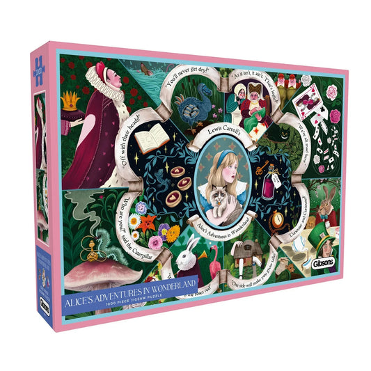 Gibsons Games Alice's Adventures In Wonderland 1000 Piece Jigsaw Puzzle G7191