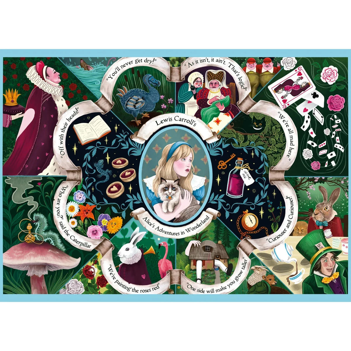 Gibsons Games Alice's Adventures In Wonderland 1000 Piece Jigsaw Puzzle G7191
