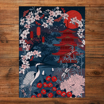 Gibsons Games The Art File: Sakura Heights 1000 Piece Jigsaw Puzzle Toys G7226