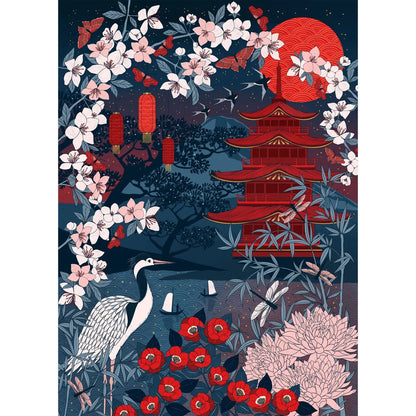 Gibsons Games The Art File: Sakura Heights 1000 Piece Jigsaw Puzzle Toys G7226