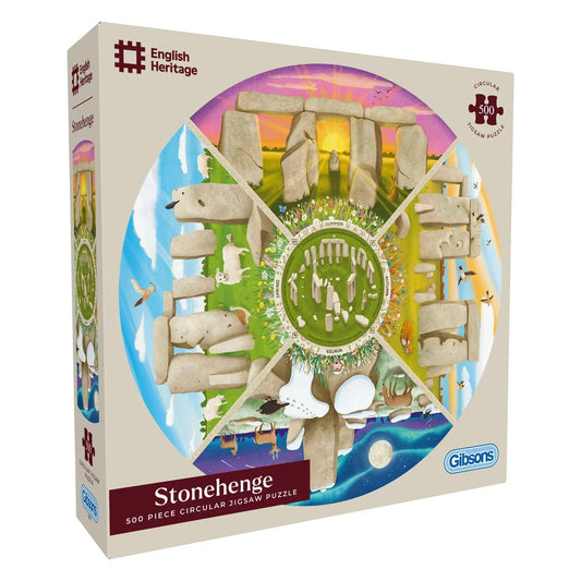 Gibsons Games English Heritage Stonehenge 500 Piece Jigsaw Puzzle Circular G3711