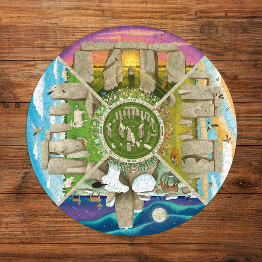 Gibsons Games English Heritage Stonehenge 500 Piece Jigsaw Puzzle Circular G3711