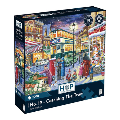 House Of Puzzles No19: Catching The Tram 1000 Piece Jigsaw Puzzle Toys HP0548
