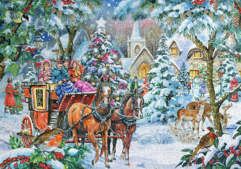 House Of Puzzles Coach Party 1000 Piece Jigsaw Puzzle Toys HP0654
