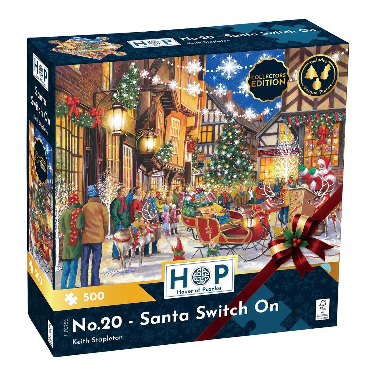House Of Puzzles No.20 Santa Switch On 500 Piece Jigsaw Puzzle Toys HP0716