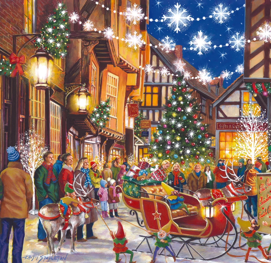 House Of Puzzles No.20 Santa Switch On 500 Piece Jigsaw Puzzle Toys HP0716