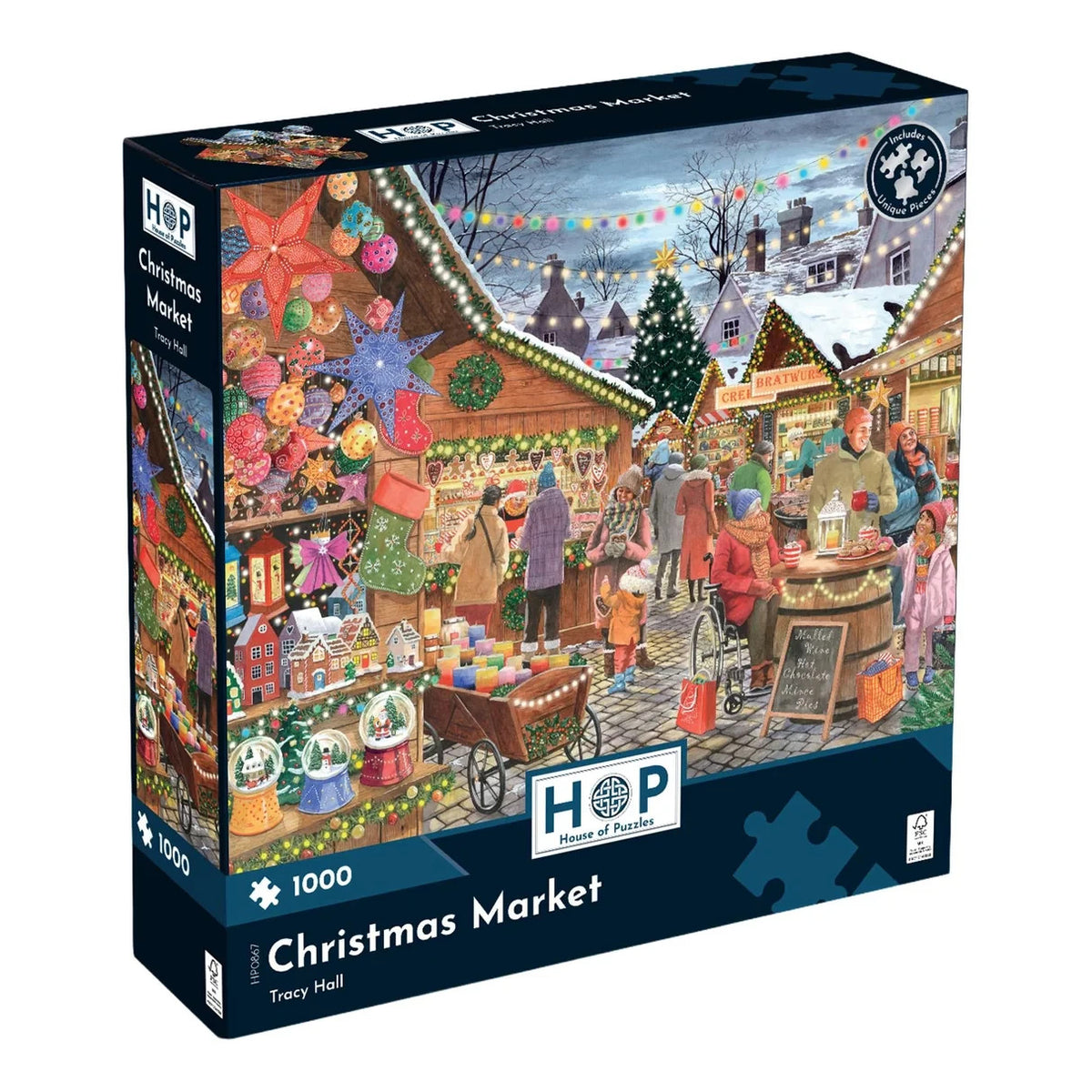 House Of Puzzles Christmas Market 1000 Piece Jigsaw Puzzle Toys HP0867