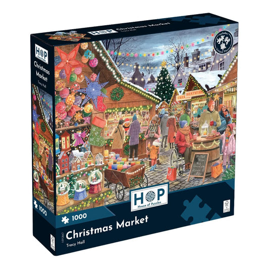 House Of Puzzles Christmas Market 1000 Piece Jigsaw Puzzle Toys HP0867