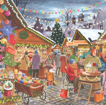 House Of Puzzles Christmas Market 1000 Piece Jigsaw Puzzle Toys HP0867