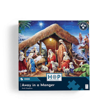House Of Puzzles Away In A Manger 1000 Piece Jigsaw Puzzle Toys HP0872