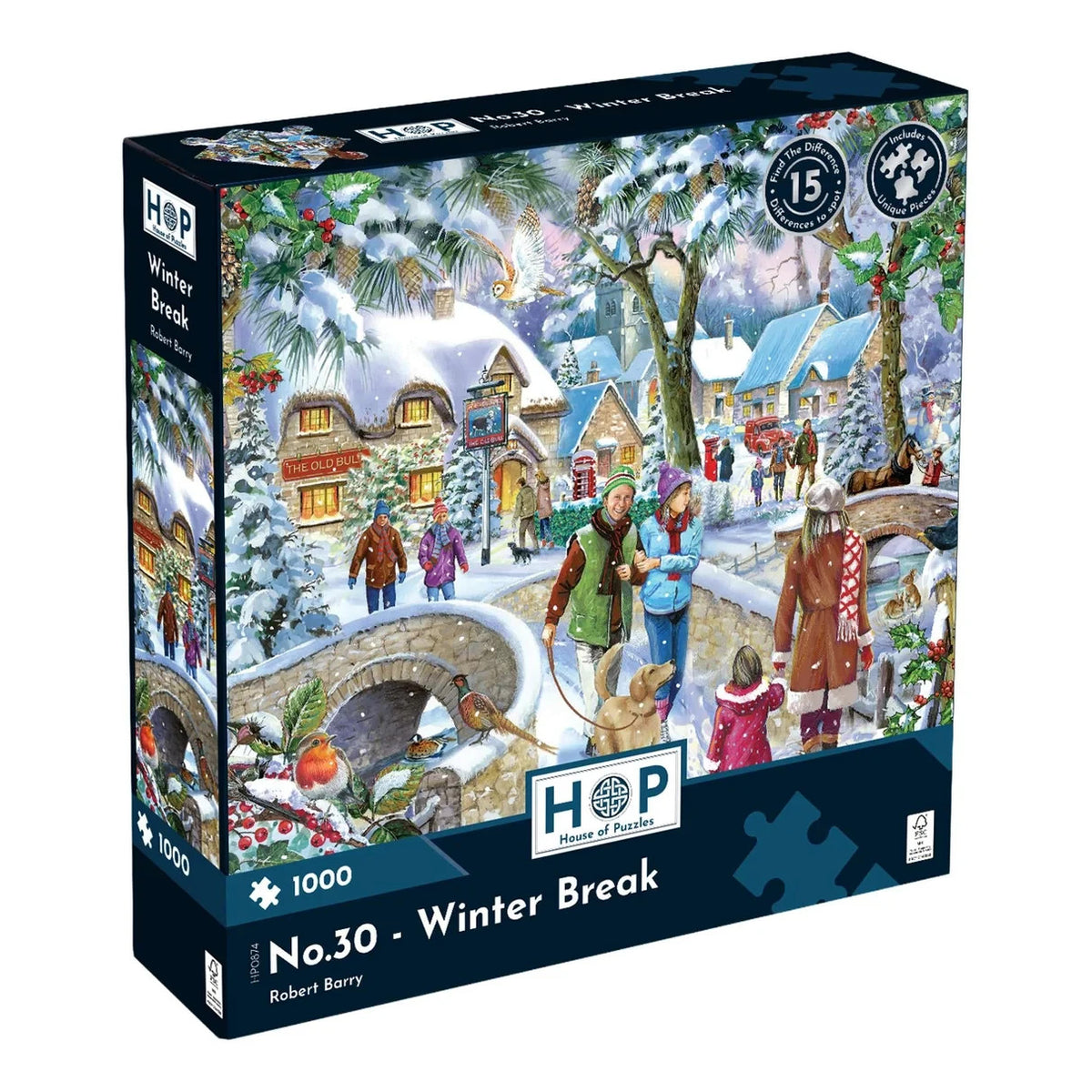 House Of Puzzle No.30 Winter Break Find The Difference 1000 Piece Jigsaw HP0874