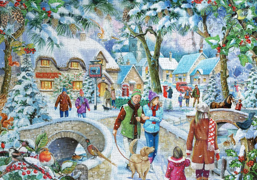 House Of Puzzle No.30 Winter Break Find The Difference 1000 Piece Jigsaw HP0874