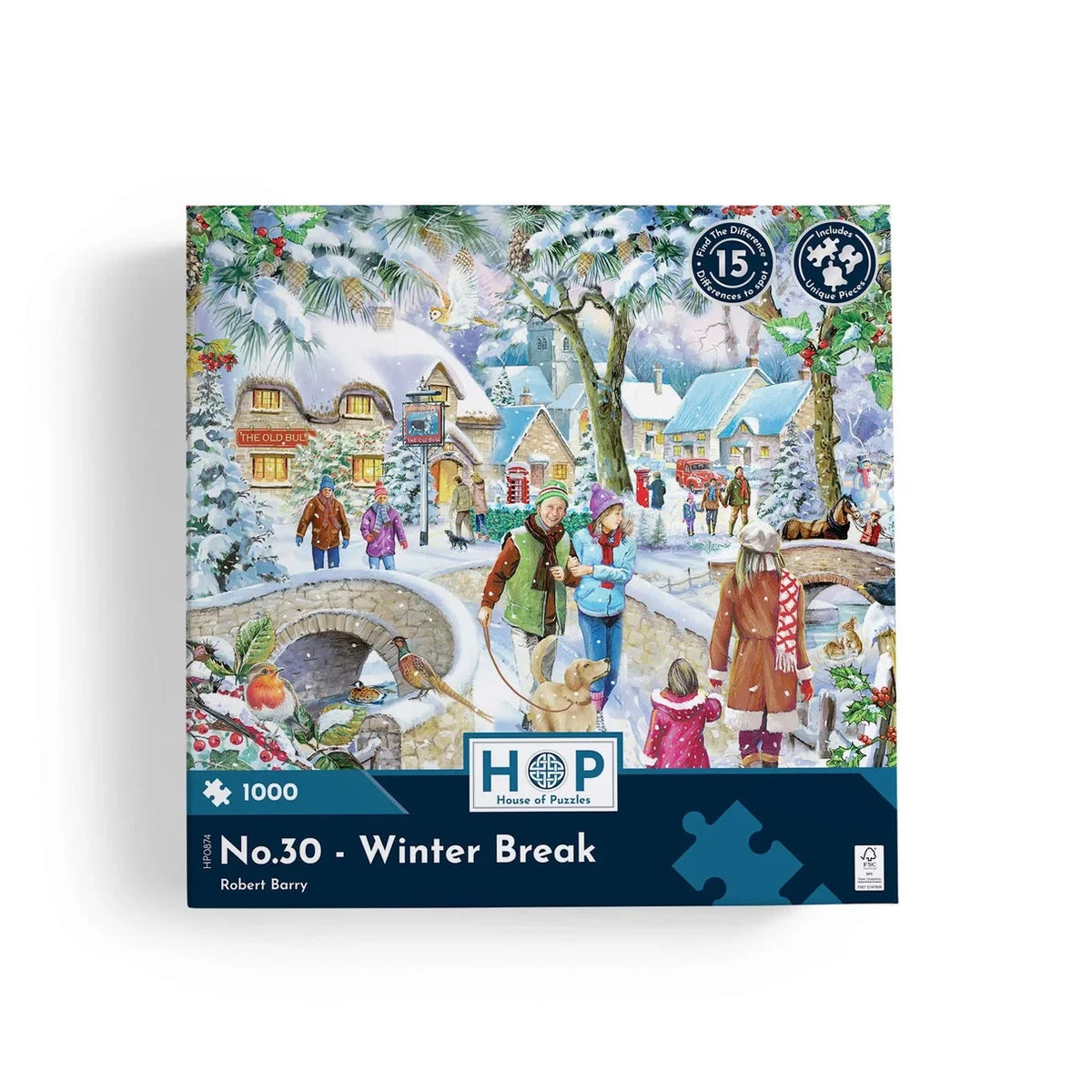 House Of Puzzle No.30 Winter Break Find The Difference 1000 Piece Jigsaw HP0874