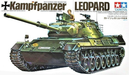Tamiya Model Kit 1/35 1:35 West German Leopard Tank SCALE MODEL KIT 35064