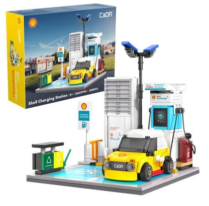 CaDA Building Bricks Shell Charging Station 308 pieces Model kit C66029W