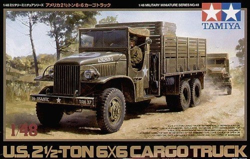 Tamiya 1/48 1:48 US 2.5 TON 6X6 CARGO TRUCK SCALE MODEL MILITARY KIT 32548