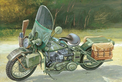 ITALERI WLA 750 US Army WWII Motorcycle 7401 1:9 Bike Model Kit