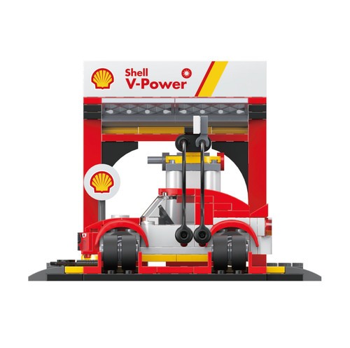 Cada Shell Pit Stop Building Set - 237 Pcs Model C66035W for Ages 8+