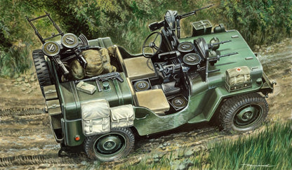 Commando Car 1:35 Model Kit by Italeri - Easy Assembly Plastic Hobby Kit no 320