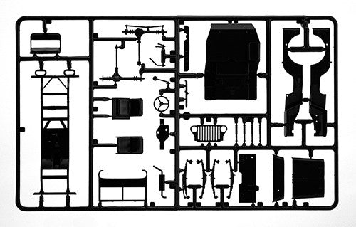 Commando Car 1:35 Model Kit by Italeri - Easy Assembly Plastic Hobby Kit no 320