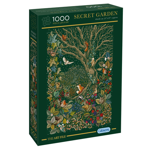 Gibsons The Art File Secret Garden 1000 Piece Jigsaw Puzzle G7210