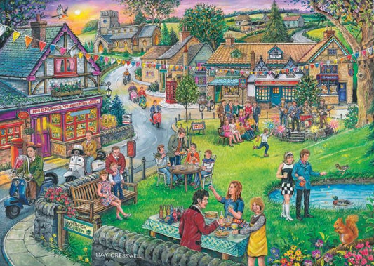House Of Puzzles Sixties Green Big 250 Piece Jigsaw Puzzle HP0743