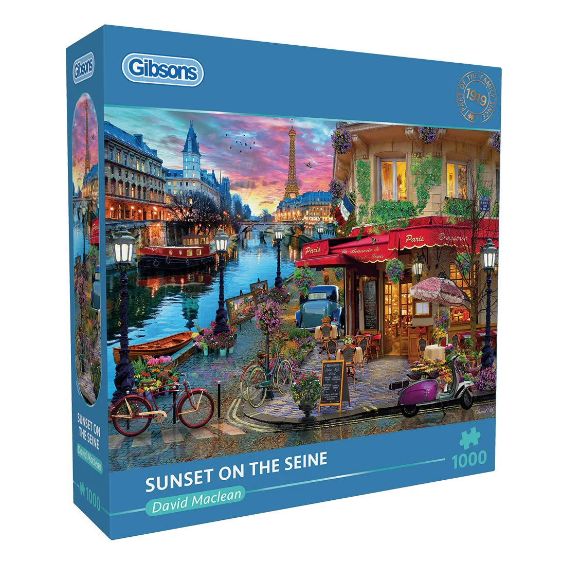 Gibsons Sunset On The Seine 1000 Pieces Jigsaws Puzzle G6384