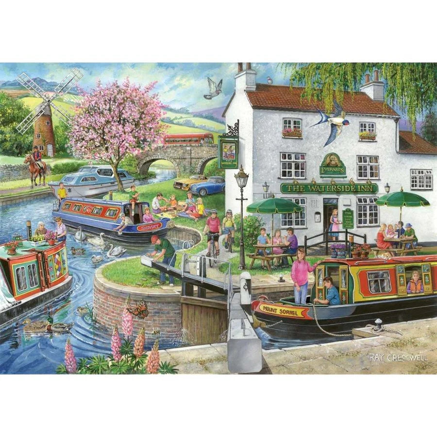 House Of Puzzles No.6 By The Canal 1000 Piece Jigsaw Puzzle HP0327
