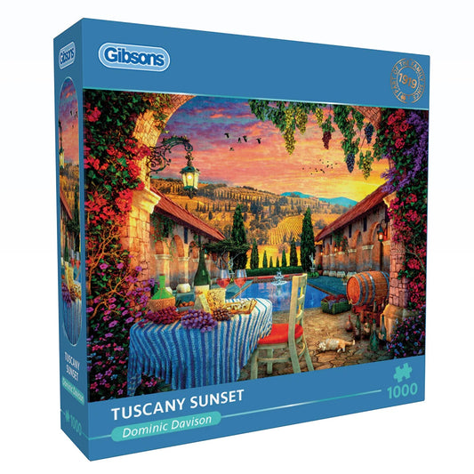 Gibsons Tuscany Sunset 1000 Piece Jigsaw Puzzle G6386