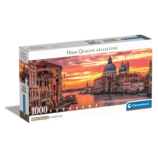 Clementoni The Grand Canal Venice 1000 Piece Jigsaw Puzzle Panorama Toys 39878