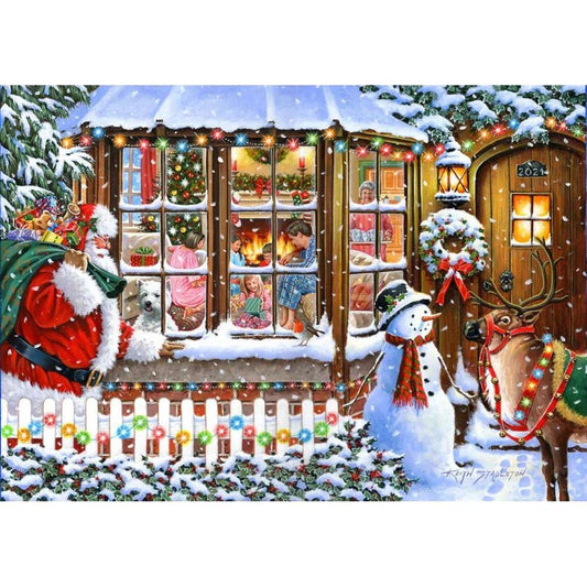 House Of Puzzles No.16 With Love From Santa 1000 Piece Jigsaw Puzzle HP0549