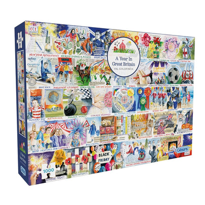 Gibsons A Year In Great Britain 1000 Piece Jigsaw Puzzle G7140